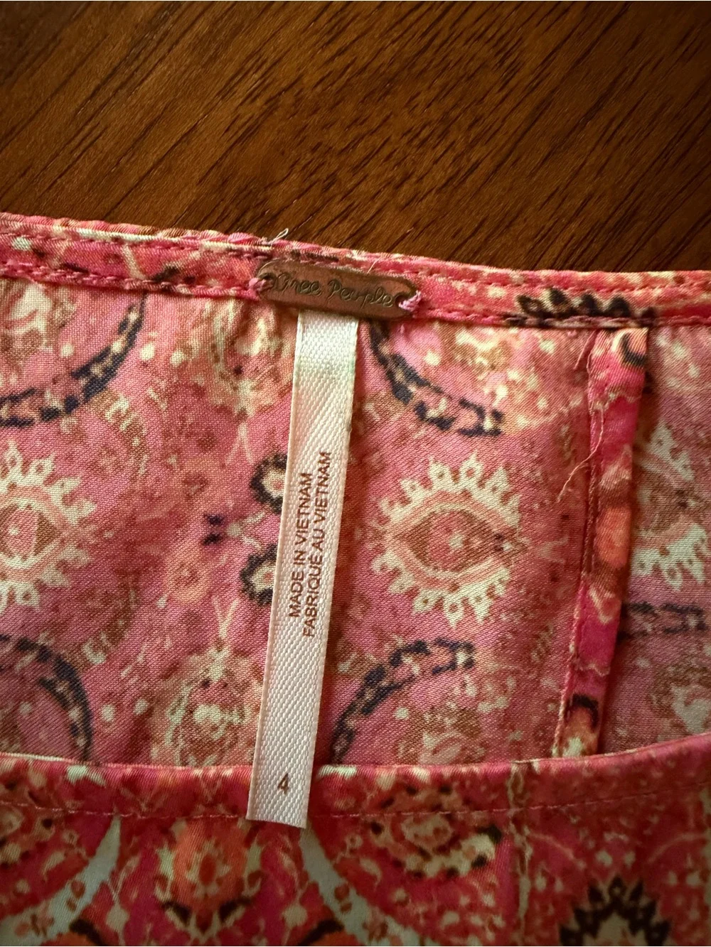 Free People Movement Pink Floral Open Back Boxy Crop Top - Picture 5 of 5